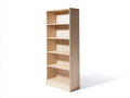 Librería de madera 80x30x180 cm - marrón - estantes abiertos ajustables - diseño vertical moderno