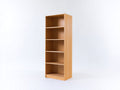 Librería de madera 60 x 30 x 180 cm - madera natural - diseño vertical con 5 niveles abiertos