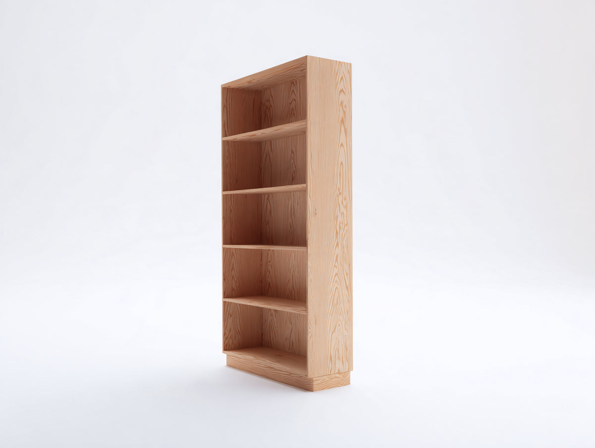 Librería de madera 70 x 30 x 180 cm - pino natural - diseño vertical