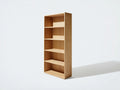 Librería 65 x 30 x 175 cm - acabado madera natural - diseño vertical abierto para salón y estudio