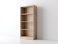 Librería de madera 70 x 30 x 180 cm - roble claro - diseño vertical con 4 niveles abiertos
